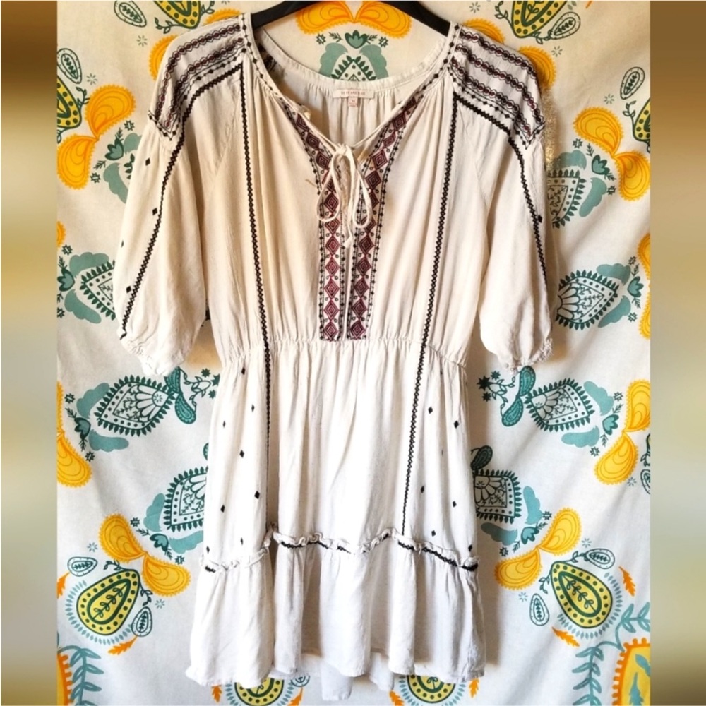 Skies Are Blue Flowy Mini Dress